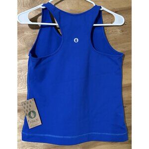 NWT Dona Jo Blue Racer Bank Tank Top Blue Large (2) Active Athletic